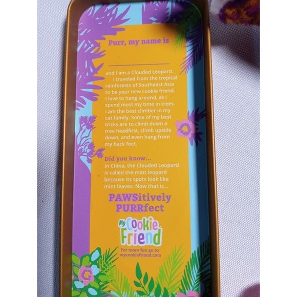 Pink Clouded Leopard Mini Keychain‎ Plushie with Tin (10a1) - Picture 7 of 8